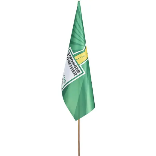 Champion Large Hand Flag - 90cm x 60cm Branded